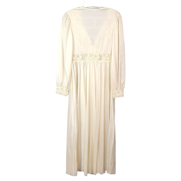 Shadow Line True Vintage Made in USA Sheer Lace Bridal Vibes Night Gown S - Picture 12 of 15